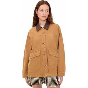 NEW FREE PEOPLE lemon canvas jacket in meerkat
